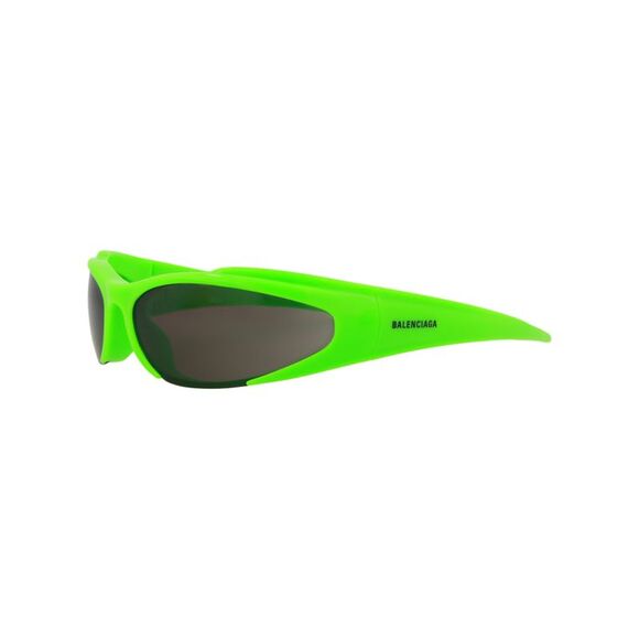 Balenciaga Shield-Frame Bio Injection Sunglasses Green Unisex-Adult - Picture 2 of 6